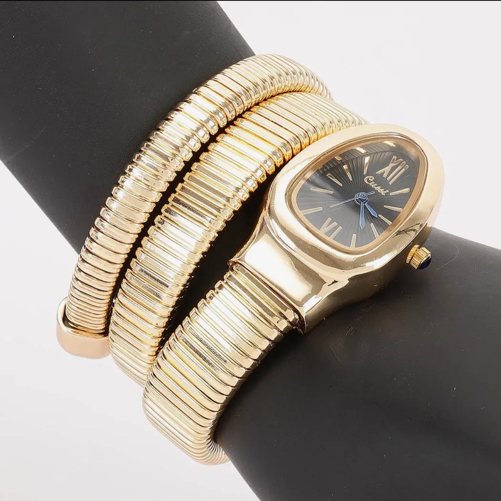 Gold or Silver Fabulous Watch Wrap Bracelet